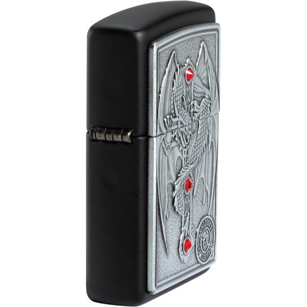 Zippo Winged Dragon Cross Lighter Black Matte