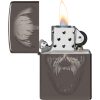 Zippo Screaming Monster Lighter Black Ice