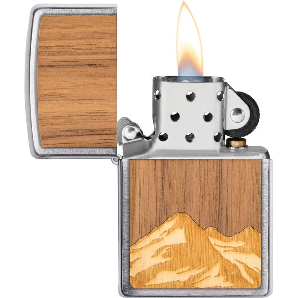 ZO71882_add_01 Zippo Woodchuck USA Mountain Chrome Lighter