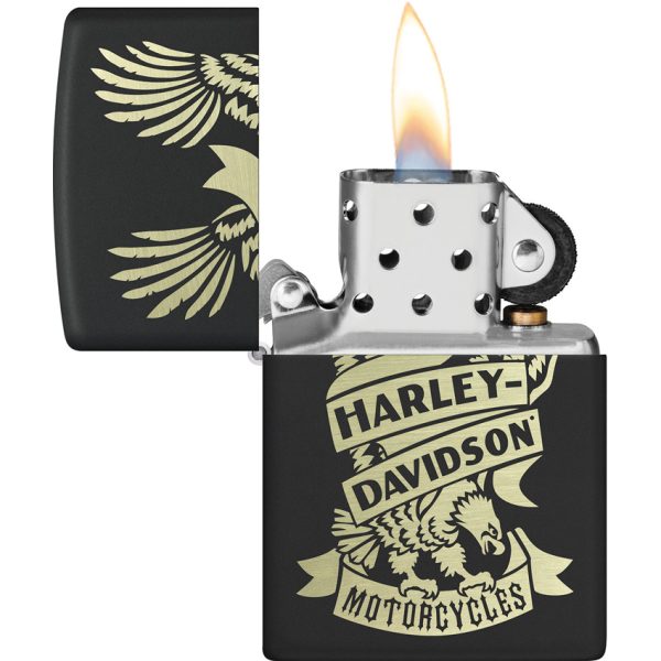 Zippo Harley-Davidson Black Matte Lighter