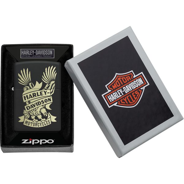 Zippo Harley-Davidson Black Matte Lighter