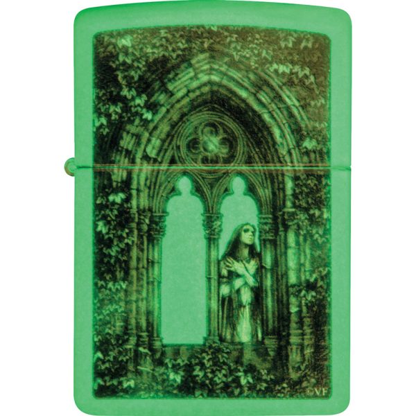 Zippo Victoria Frances Lighter, Glow in the Dark, Boxed