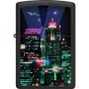 ZO73663_add_01 Zippo Cyber City Design Lighter Black Matte