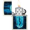 Zippo Woman in Tube Glow in Dark Cream Matte Lighter