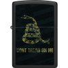 Zippo Don't Tread On Me Black Matte Lighter