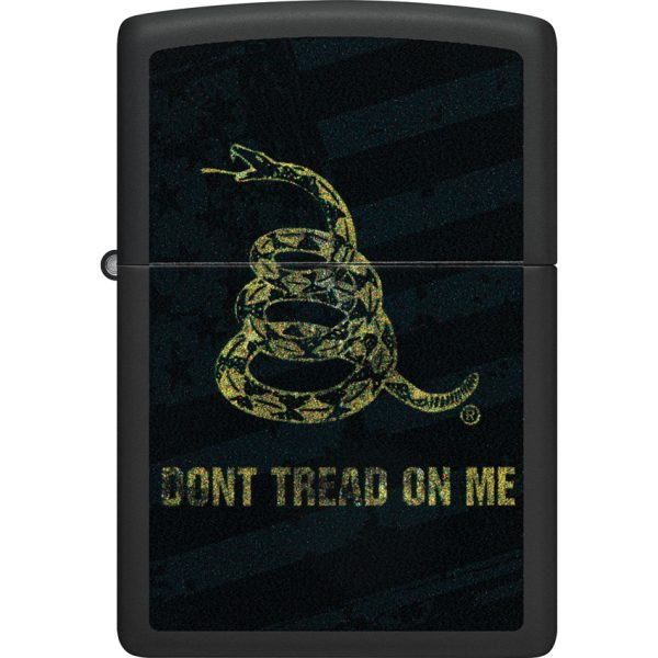 Zippo Don't Tread On Me Black Matte Lighter