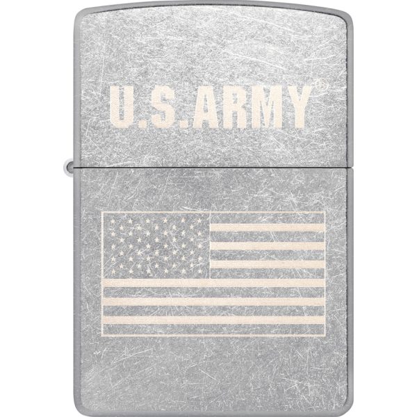 Zippo U.S. Army Lighter - Street Chrome, Boxed (ZO73755)