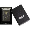 Zippo Billiards Design Black Crackle Lighter