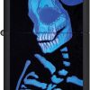 Zippo Sugar Skeleton Black Light Sensitive Lighter