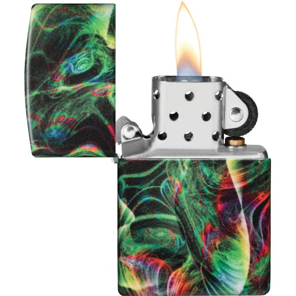 Zippo Psychedelic Swirl Lighter Glow in the Dark