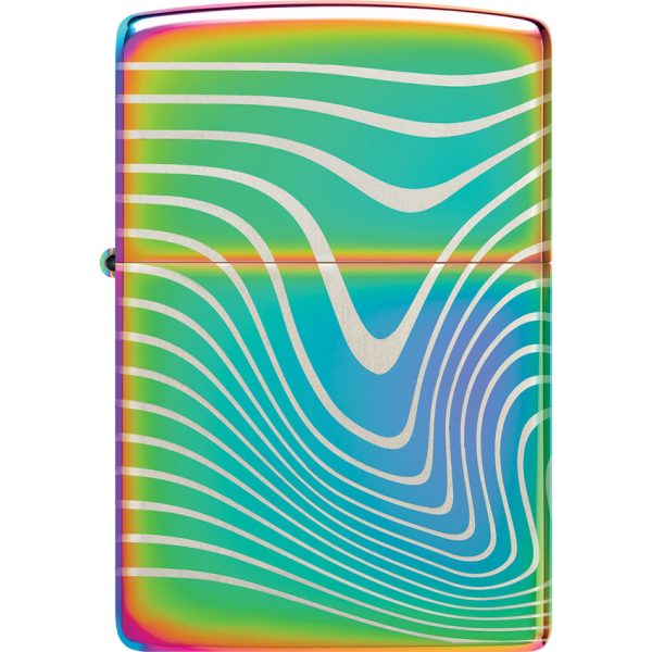 Zippo Wavy Pattern Lighter Multi 360 Degree Laser Design