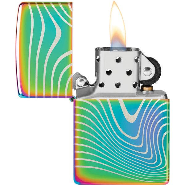 Zippo Wavy Pattern Lighter Multi 360 Degree Laser Design