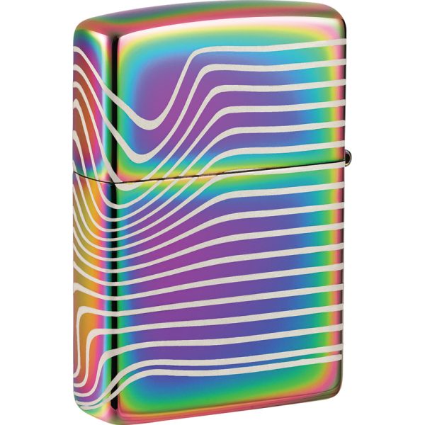 Zippo Wavy Pattern Lighter Multi 360 Degree Laser Design