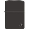 Zippo Armor Series Flame Lighter High Polish Black Ice