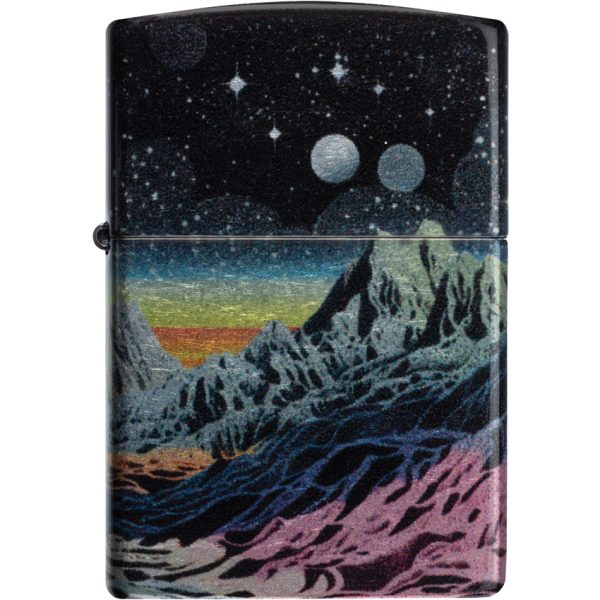 Zippo Space In Color 540 Fusion Tumbled Chrome Lighter