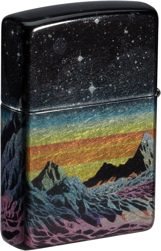 Zippo Space In Color 540 Fusion Tumbled Chrome Lighter