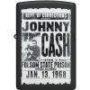 Zippo Johnny Cash Lighter, Black Matte, Boxed
