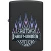 Zippo Harley Davidson Lighter - Black Matte, Boxed