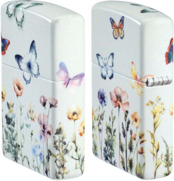 ZO77212_add_04 Zippo Glowing Butterflies Lighter with Glow in the Dark