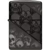 Zippo Skull Collage Armor High Polish Black Lighter
