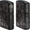 Zippo Skull Collage Armor High Polish Black Lighter