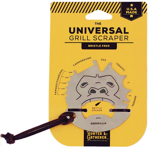 Zootility GRRRILLA Grill Scraper with Bottle Opener