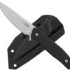 ZA-PAS Knives Ambro 2 Fixed Blade 3.5" D2 Black G10