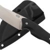 ZA-PAS Knives Ninja Fixed Blade 3.63" D2 Steel Black G10 w/ Sheath