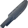 ZA-PAS VIDI Fixed Blade Knife 6" Black G10 w/ Sheath