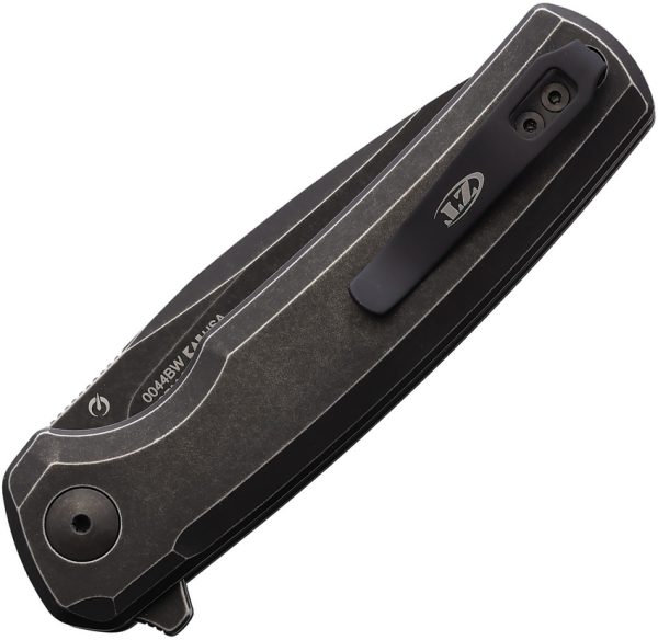 Zero Tolerance 0044 Button Lock Folding Knife BlackWash S45VN