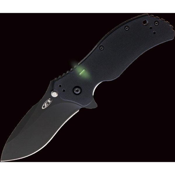 ZT0350TR_add_02 Zero Tolerance Assisted Opening Linerlock Folding Knife Black G10 Tritium