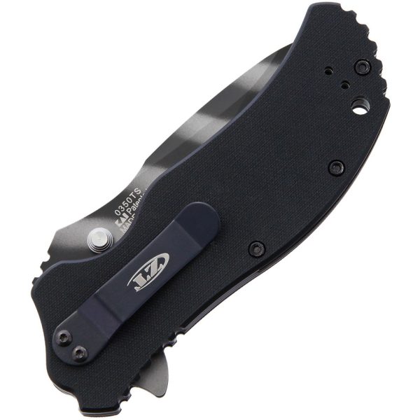 ZT0350TSTR_add_01 Zero Tolerance Assisted Opening Linerlock Folding Knife 3.25" CPM S30V Black G10