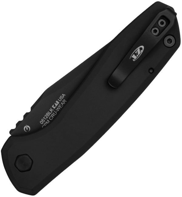 ZT0512BLK_add_01 Zero Tolerance 0512 Button Lock Auto Folding Knife Black