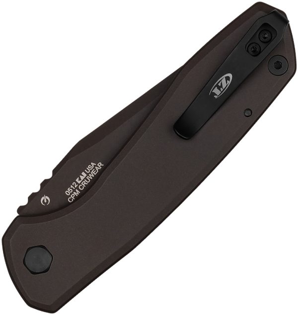 Zero Tolerance 0512 Auto Button Lock Folding Knife Brown