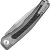 Zero Tolerance 0556 Automatic Button Lock Folding Knife Gray Ti/CF