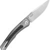 Zero Tolerance 0556 Automatic Button Lock Folding Knife Gray Ti/CF