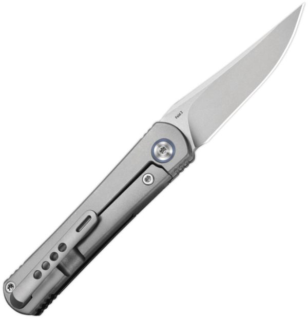 Kizer Cutlery Feist 2 Framelock 2.88" M390 Gray Titanium Folding Knife