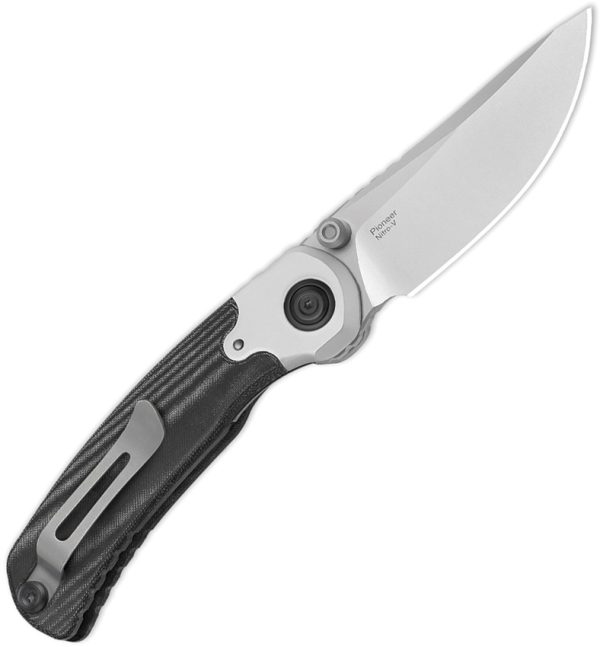 Kizer Cutlery Pioneer Linerlock Folding Knife 3.25" S35VN Black Micarta
