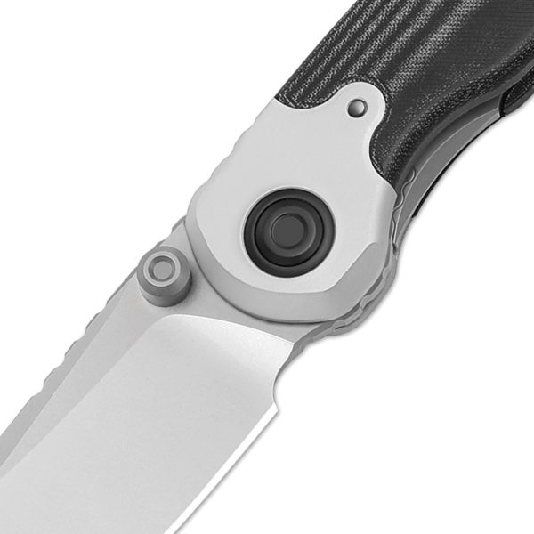 Kizer Cutlery Pioneer Linerlock Folding Knife 3.25" S35VN Black Micarta