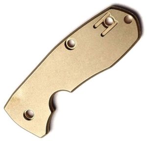 FLY659.jpg Flytanium Techno 2 Handle Scales Brass Antique Stonewash