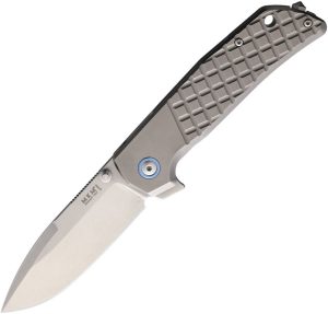 MKM Maximo Framelock Folding Knife 3.5" M390 Stonewash Ti