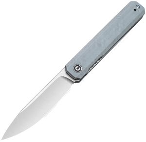 Civivi Exarch Linerlock Folding Knife 3.25" D2 Steel Blade, Gray G10 Handle w/ Case