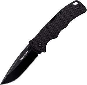 Cold Steel Verdict Lockback Folding Knife 3" AUS-10A Black G10 Handle