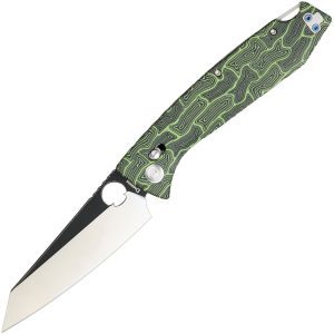 DGRFM81DGRBW Daggerr Knives Alligator DH Crossbar Lock Folding Knife 4.25 Black and Green