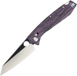 Daggerr Alligator DH Crossbar Purple Folding Knife CPM MagnaCut