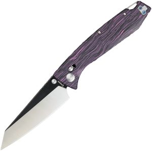 DGRFM81TPRBW Daggerr Knives Alligator TS Crossbar Black and Purple Folding Knife