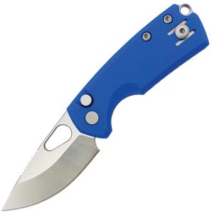 Giant Mouse Tipsy Blue G10 Folding Knife Button Lock 1.9"
