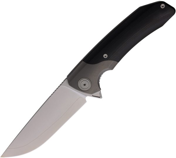 Maxace Goliath 2 Linerlock Folding Knife 4.5" Black G10