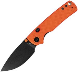 Vosteed Porcupine Top Linerlock Folding Knife Orange G10 3" Blade