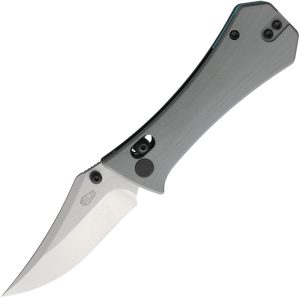 Auxiliary Manufacturing Pocket Bowie Crossbar Lock Gray G10
